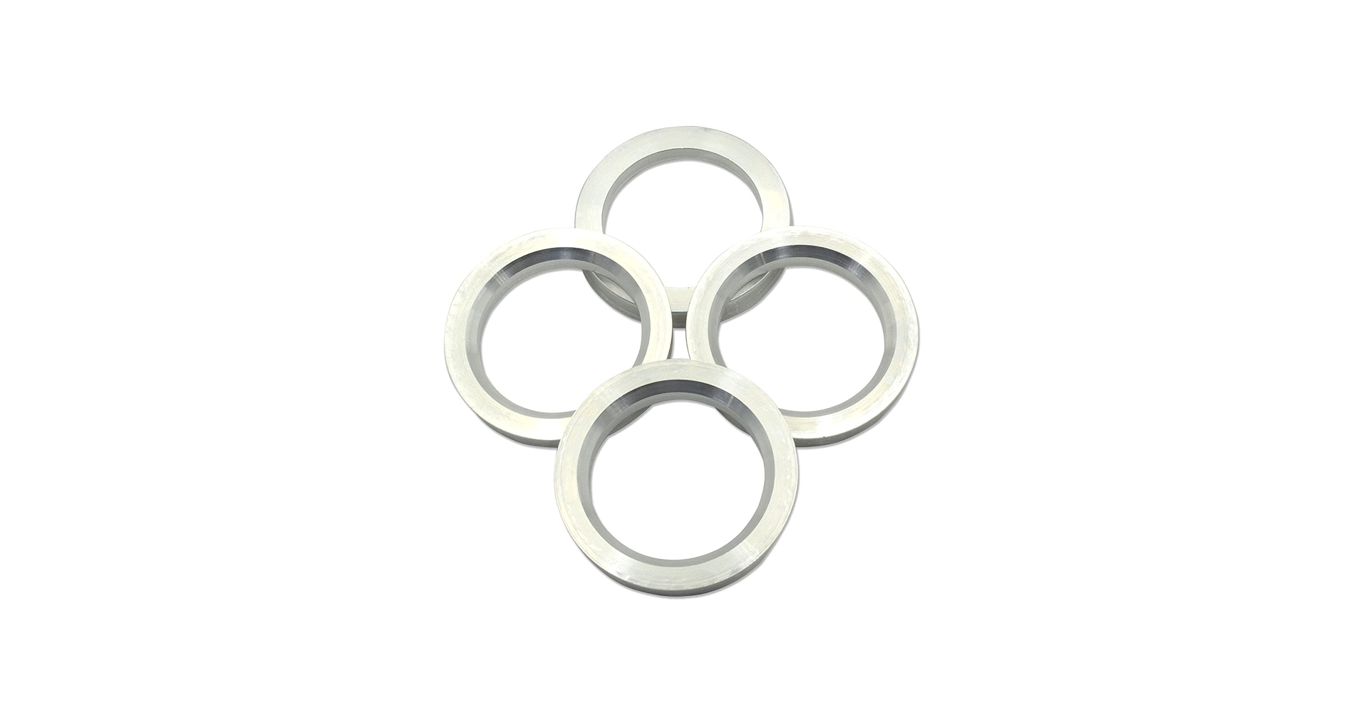 Amazon.com: GoldenSunny 54.1 to 73.1 Hub Centric Rings, Silver